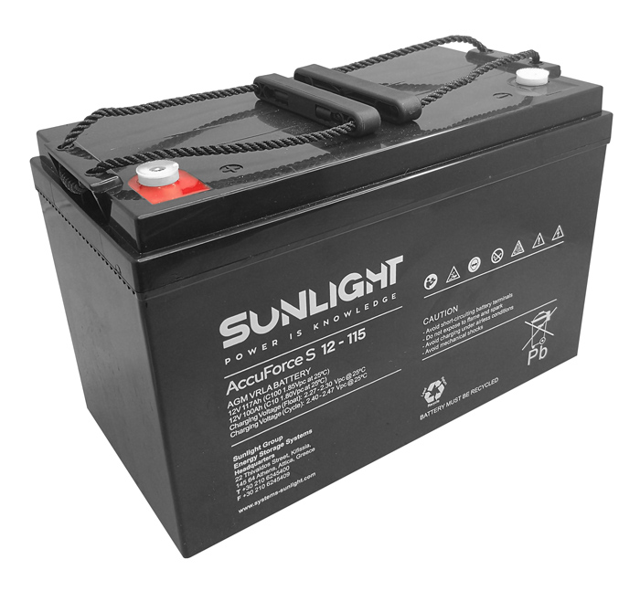 SUNLIGHT μπαταρία μολύβδου AccuForce S S12-115 SUNLIGHT μπαταρία μολύβδου AccuForce S S12-115