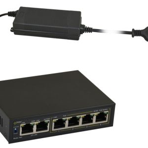 PULSAR PoE Ethernet Switch S64, 6x ports 10/100Mb/s 3 S64 1