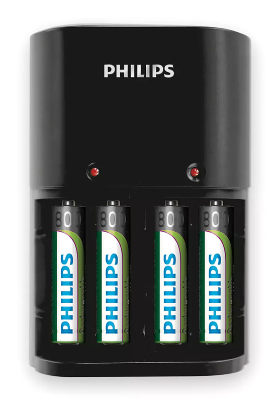 PHILIPS φορτιστής μπαταριών AA & AΑΑ NiMH SCB1450NB με 4x AAA PHILIPS φορτιστής μπαταριών AA & AΑΑ NiMH SCB1450NB με 4x AAA