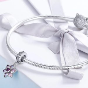 BAMOER σύμβολο Charm SCC840 για βραχιόλι/κολιέ, με ζιρκόνια, ασήμι 925 2 με ζιρκόνια