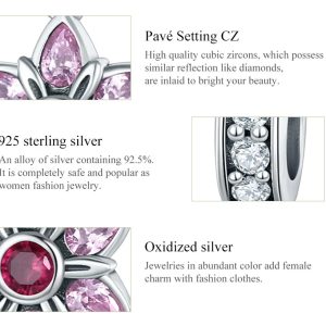 BAMOER σύμβολο Charm SCC840 για βραχιόλι/κολιέ, με ζιρκόνια, ασήμι 925 4 SCC840 3