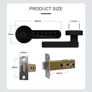 SECUKEY ηλεκτροπύρος D100-BT, συνδυασμού & fingerprint, μαύρος 4 SCK D100 BT 3