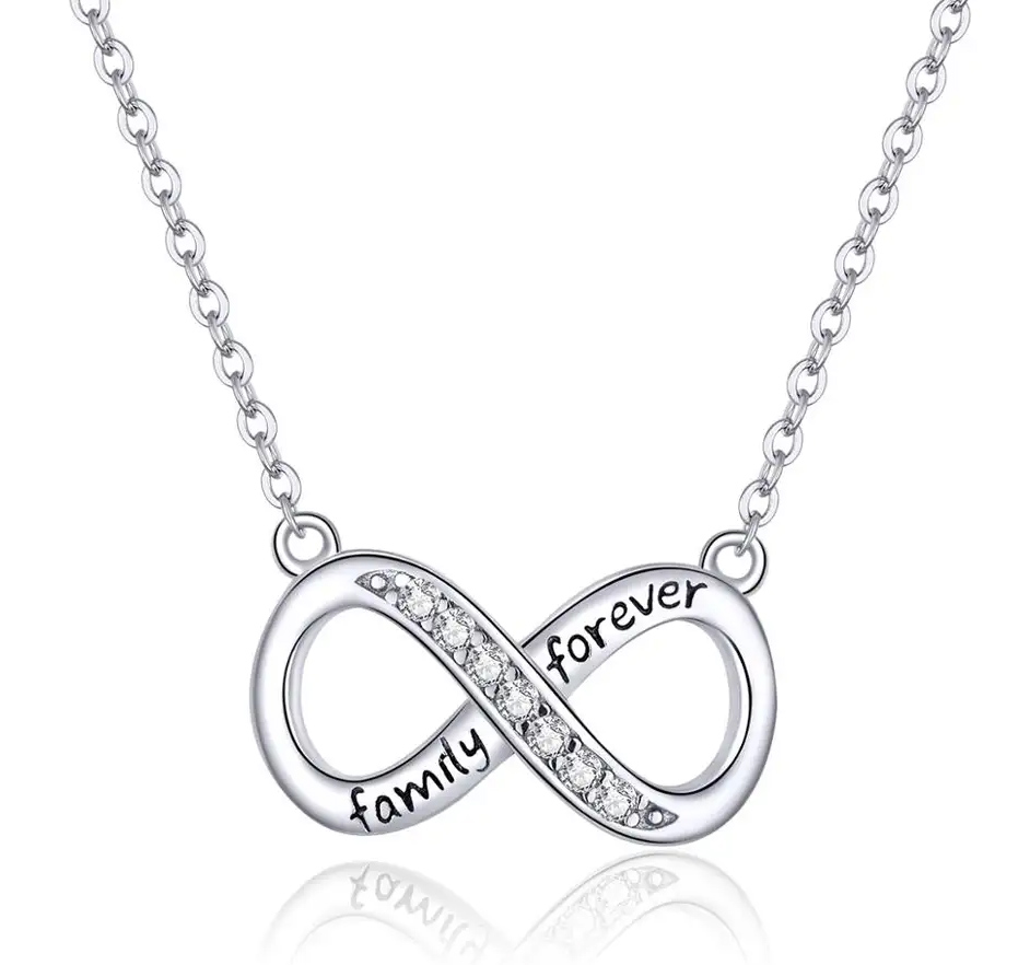 BAMOER κολιέ άπειρο SCN352 με κυβική ζιρκόνια BAMOER κολιέ άπειρο SCN352 με κυβική ζιρκόνια