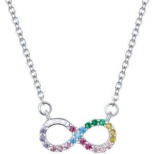 BAMOER κολιέ άπειρο SCN402 με κυβική ζιρκόνια