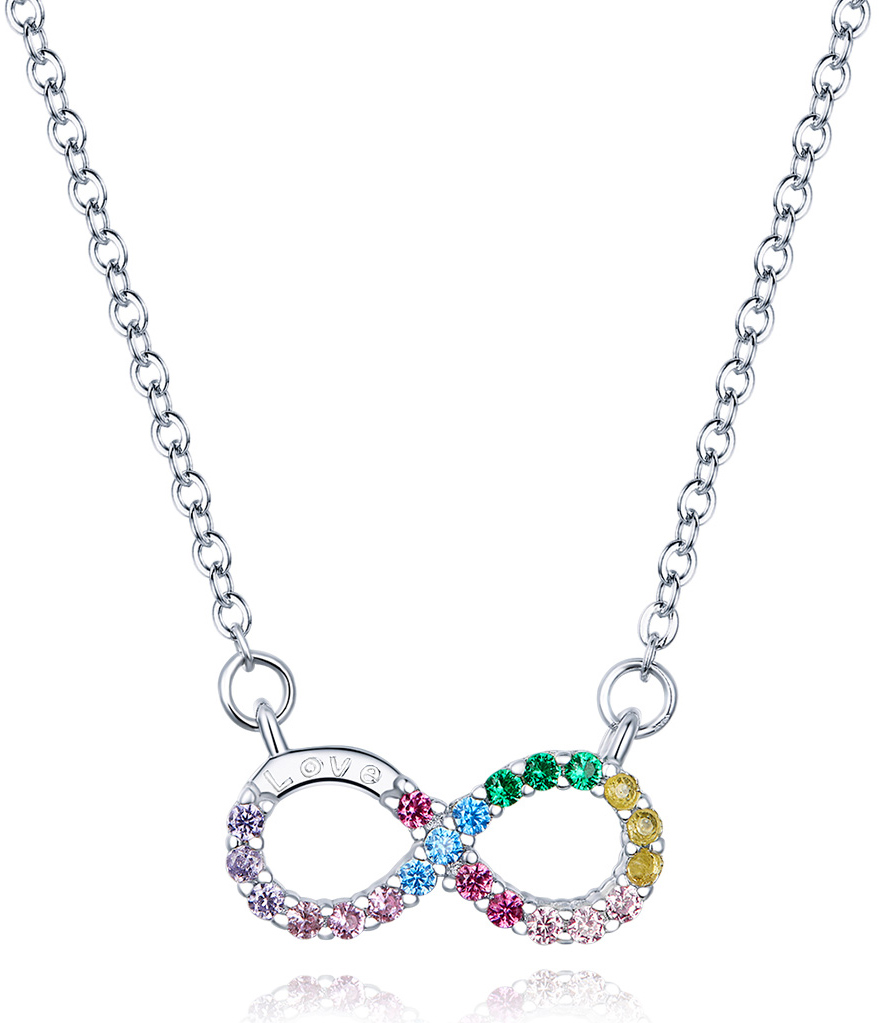 BAMOER κολιέ άπειρο SCN402 με κυβική ζιρκόνια BAMOER κολιέ άπειρο SCN402 με κυβική ζιρκόνια