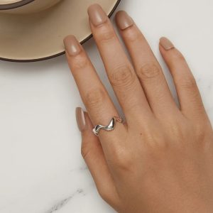 BAMOER δαχτυλίδι SCR954-E, ανοιγόμενο, ασήμι 925, ασημί 3 ασήμι 925