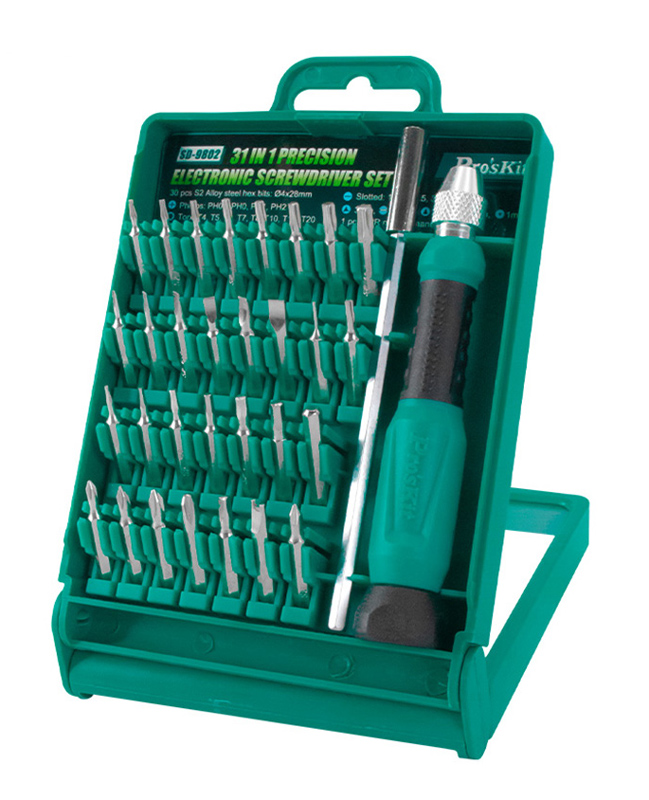 PROSKIT σετ κατσαβίδι ακριβείας SD-9802 με 30 μύτες PROSKIT σετ κατσαβίδι ακριβείας SD-9802 με 30 μύτες