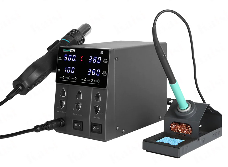 SUGON σταθμός συγκόλλησης 212 με κολλητήρι & air gun SUGON σταθμός συγκόλλησης 212 με κολλητήρι & air gun