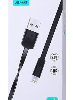USAMS καλώδιο USB σε Lightning US-SJ199, 10W, 1.2m, μαύρο 3 1.2m