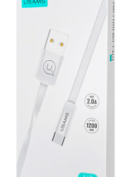 USAMS Καλώδιο USB σε USB-C US-SJ200, 10W, 1.2m, λευκό 3 1.2m