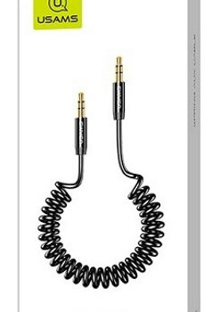 USAMS καλώδιο Jack 3.5mm SJ256, Hi-Fi stereo, 1.2m, μαύρο 3 1.2m