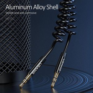 USAMS καλώδιο Jack 3.5mm SJ256, Hi-Fi stereo, 1.2m, μαύρο 4 μαύρο