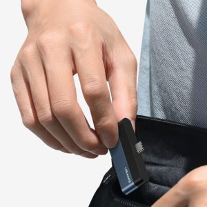 USAMS USB hub US-SJ491 με card reader, 2x θυρών, 5Gbps, 60W, USB-C, γκρι 3 5Gbps