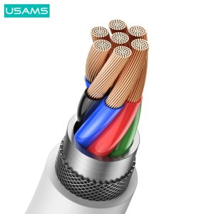 USAMS καλώδιο USB-C σε USB US-SJ601, 15W, 1m, λευκό 3 1m