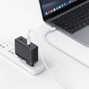 USAMS καλώδιο USB-C σε USB-C US-SJ660, 100W, 480Mbps, 1.2m, λευκό 3 480Mbps