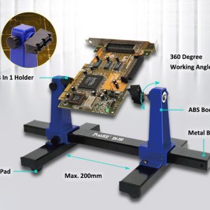 PROSKIT βάση στήριξης πλακέτας SN-390 για συγκόλληση, 360°, μαύρη 3 μαύρη