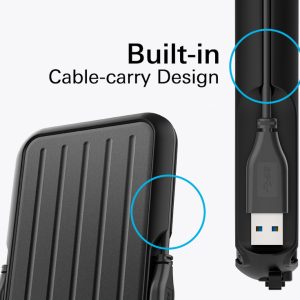 SILICON POWER εξωτερικός HDD Armor A66, 1TB, USB 3.2, μπλε 3 USB 3.2