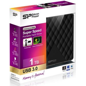 SILICON POWER εξωτερικός HDD 1TB Diamond D06, USB 3.2, μαύρος 2 SP010TBPHDD06S3K 1