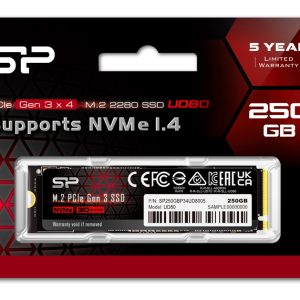 SILICON POWER SSD PCIe Gen3x4 M.2 2280 UD80, 250GB, 3.400-3.000MB/s 4 SP250GBP34UD8005 3