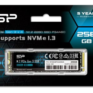 SILICON POWER SSD PCIe Gen3x4 P34A60 M.2 2280, 256GB, 2.200-1.600MB/s 4 SP256GBP34A60M28 3