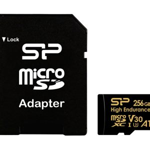 SILICON POWER κάρτα μνήμης microSDHC High Endurance, 256GB, Class 10 UHS-I U3 A1 V30 1 SILICON POWER κάρτα μνήμης microSDHC High Endurance