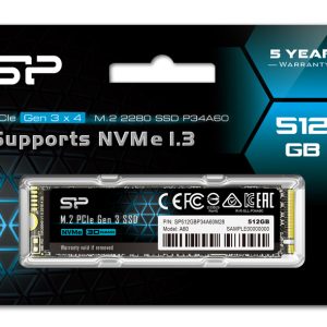 SILICON POWER SSD PCIe Gen3x4 P34A60 M.2 2280, 512GB, 2.200-1.600MB/s 4 SP512GBP34A60M28 3