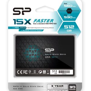SILICON POWER SSD A55 512GB, 2.5", SATA III, 500-450MB/s, 7mm 3 SP512GBSS3A55S25 2