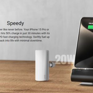 SILICON POWER power bank QD50, USB-C, 5000mAh, 20W PD, μαύρο 2 USB-C