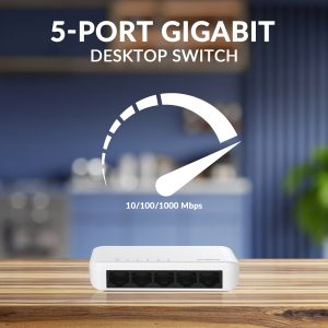 STRONG switch SW5000P, 5x Gigabit θύρες, 1000Mbps 2 5x Gigabit θύρες