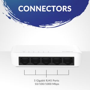 STRONG switch SW5000P, 5x Gigabit θύρες, 1000Mbps 3 1000Mbps