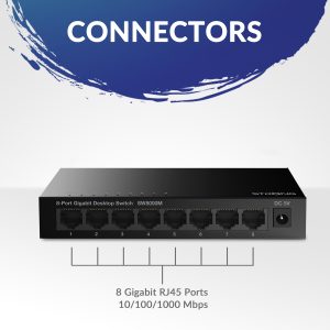 STRONG switch SW5000M, 8x Gigabit θύρες, 1000Mbps 3 1000Mbps