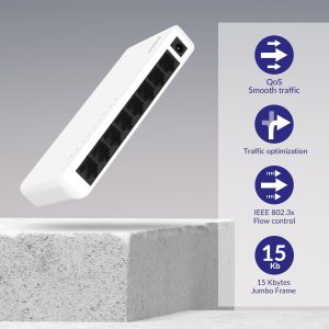 STRONG switch SW8000P, 8x Gigabit θύρες, 1000Mbps 3 SW8000P 3