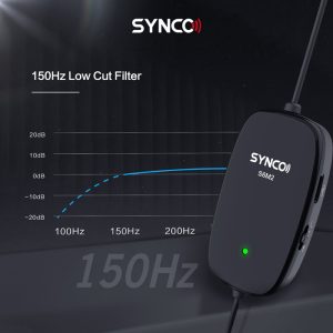 SYNCO μικρόφωνο Lav-S6M2, clip-on, omnidirectional, 3.5mm, 400mAh, μαύρο 3 omnidirectional