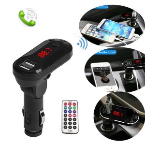 Car FM Transmitter T26 με LCD οθόνη, USB, SD, μαύρο 4 T26 3