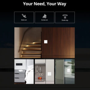 SONOFF smart διακόπτης T2EU3C-RF 433MHz, αφής, τριπλός, λευκός 3 τριπλός