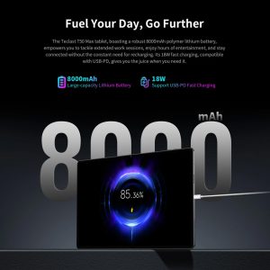 TECLAST tablet T50 Max, 11", 8/256GB, 4G, Android 14, 8000mAh, γκρι 4 4G
