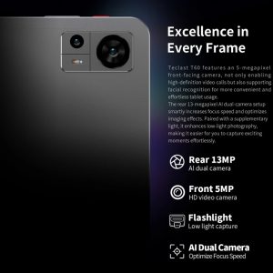 TECLAST tablet T60, 12" HD, 8/256GB, Android 13, 4G, 8000mAh, γκρι 4 Android 13