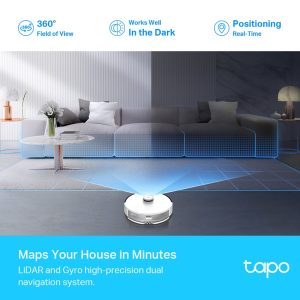 TP-LINK ρομποτική σκούπα Tapo RV30, LiDAR & Gyro, 4200Pa, Ver 1.2 2 LiDAR & Gyro