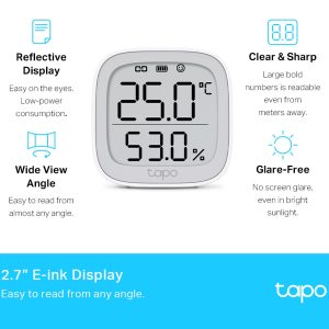 TP-LINK smart θερμόμετρο & υγρασιόμετρο Tapo T315, -20~60 °C, Ver 1.0 4 TAPO T315 3