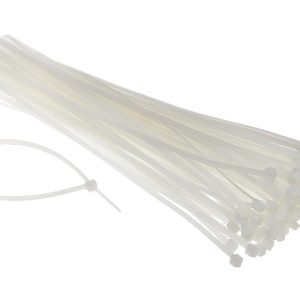 POWERTECH δεματικά καλωδίων TIES-006, 200x7.6mm, λευκά, 100τμχ