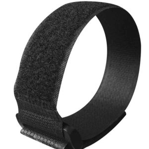 POWERTECH ιμάντας τύπου velcro TIES-027, 60x2cm, μαύρος, 10τμχ 3 μαύρος