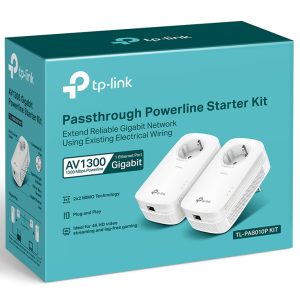 TP-LINK Passthrough Powerline Starter Kit TL-PA8010P, AV1300, Ver: 3.0 3 Ver: 3.0