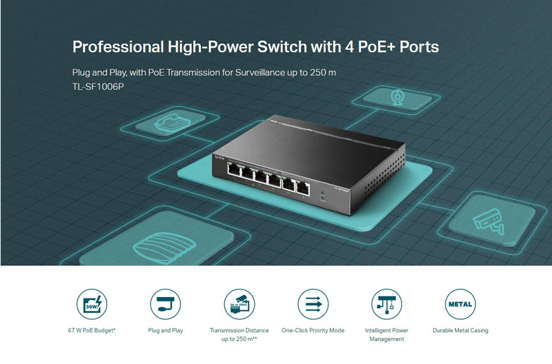 6-Port 10/100Mbps 6-Port 10/100Mbps