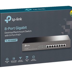 TP-LINK desktop/rackmount switch TL-SG1008MP, 8-Port PoE+, Ver. 2.0 3 Ver. 2.0