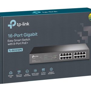 TP-LINK easy smart switch TL-SG1016PE, 16-Port Gigabit, PoE+, Ver. 3.0 3 PoE+