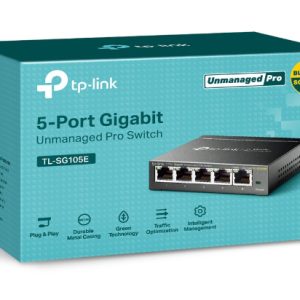 TP-LINK Easy Smart Switch TL-SG105E, 5-Port Gigabit, Ver. 5.0 3 TL SG105E 2