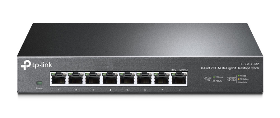 TP-LINK Multi-Gigabit Desktop Switch TL-SG108-M2 TP-LINK Multi-Gigabit Desktop Switch TL-SG108-M2