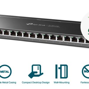 TP-LINK Easy Smart Switch TL-SG116E, 16-Port Gigabit, Ver. 1.2 3 Ver. 1.2