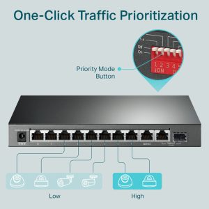 TP-LINK Desktop Switch TL-SG1210MP, 10-Port Gigabit, Ver 2.0 4 TL SG1210MP 3