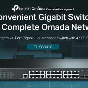 TP-LINK L2+ managed switch TL-SG3428, 24-Port Gigabit, 4x SFP, Ver. 2.0 4 Ver. 2.0